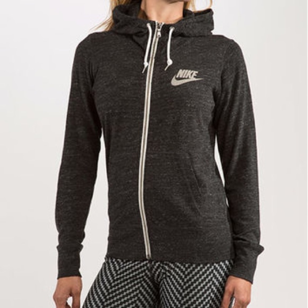 Nike Black/Gray Vintage Zip Up Hoodie